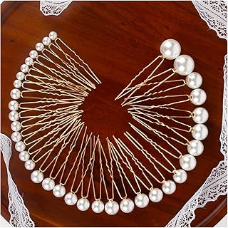 Épingles à cheveux élégantes en perles, lot de 36 épingles à cheveux