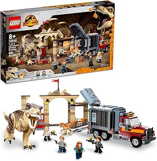 Lego dominion t-rex et atrociraptor dinosaur breakout 76948 ensemble de construction pour enfants