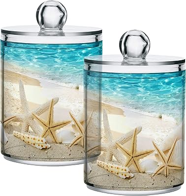 Distributeur de support étoile de mer q-tip pour boules de coton, organisateurs