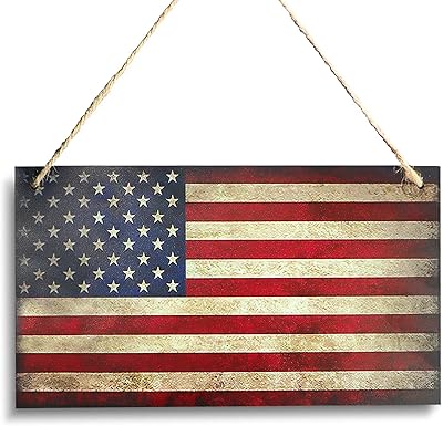 Drapeaux américains en bois anley 9-5 6 x 5-1 2" art mural. Le e-commerce qui respecte votre pouvoir d'achat : Diaytar
