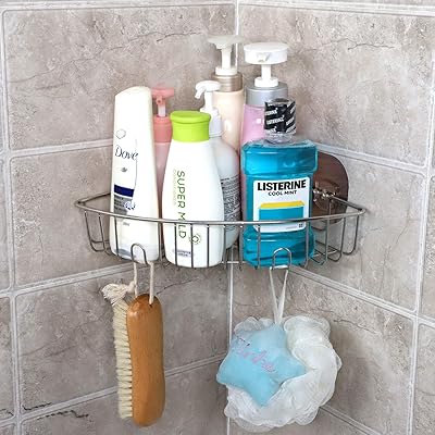 Hokipoo® magic sticker series cuisine salle de bain étagère d'angle murale sans perceuse
