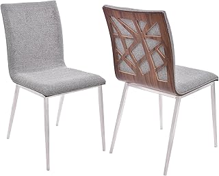 Ensemble de chaises de salle à manger en cristal armen living lccrchgrf