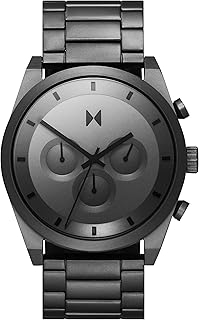 Montre pour homme avec cadran gris foncé et bracelet en acier ionique