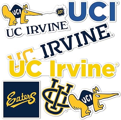 Autocollant en vinyle irvine de l'université de californie pour ordinateur portable bouteille