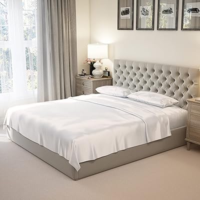 (parure de draps queen size (poche 38 cm), ivoire - parure de draps en soie queen size (poche 38 cm) - ivoire - draps 100 % naturels à 100 % pure canneberge - certifié oeko-tex. Plus de choix, moins de dépenses avec Diaytar