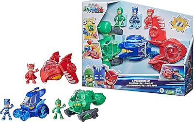Jouet avion préscolaire unifié 3 en 1 de pj masks ensemble de jouets