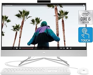 Ordinateur de bureau tout-en-un hp avec écran tactile de 27 pouces, intel core