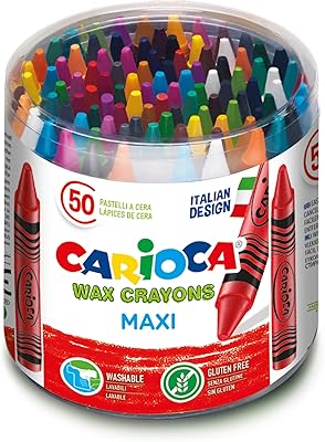 Tube de cire maxi carioca, 50 pièces, multicolore, 42388
