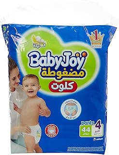 Pack géant de culottes babyjoy, grande taille 4, 44 pièces, 10-18 kg