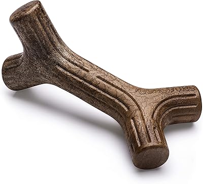 Jouet à mâcher agressif penipone maplestick pour chien - avec du vrai bois