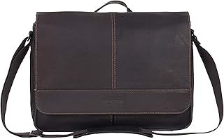 Kenneth cole reaction sac d'affaires messager unisexe en cuir pleine fleur colombien