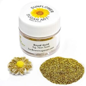 Poussière de paillettes royal gold craft | paillettes scintillantes dorées | poussière de décoration pour accessoires de gâteaux et travaux manuels | poussière de paillettes pour la décoration | brillantina | art du sucre de tournesol. Des économies garanties sur chaque commande avec Diaytar