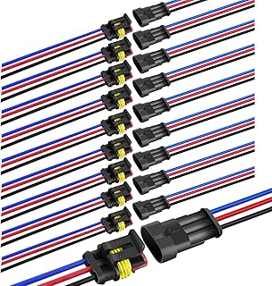 Connecteurs de fils électriques nilite 3 broches mâles et femelles, prise étanche à