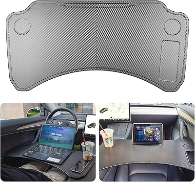 Plateau pliant tesla table d'ordinateur portable de voiture pour accessoires