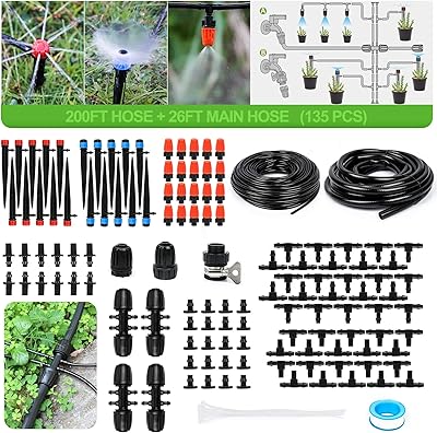 Kit d'irrigation micro goutte à goutte pour serre, système d'arrosage automatique pour plantes