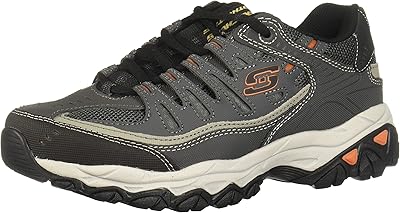 Skechers baskets à lacets en mousse à mémoire de forme afterburn pour hommes