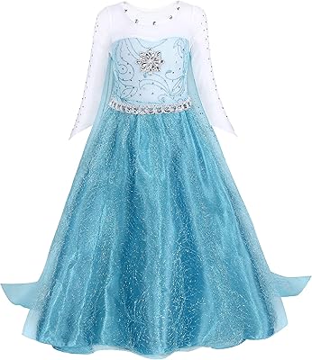 Robe de princesse pour petites filles pour anniversaire, halloween, noël, cosplay et fêtes
