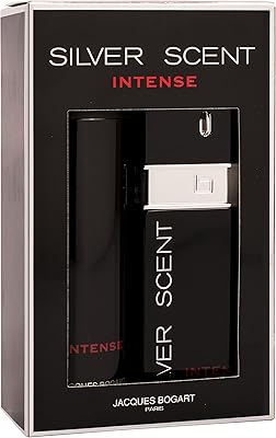 Jacques bogart silver scent intense (m) set edt 100ml + 200ml spray corps