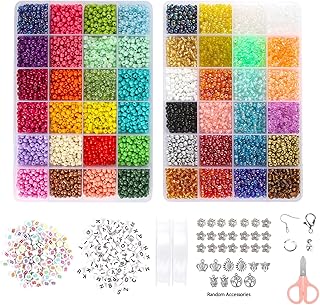 Grabmantra 35 000 pièces de perles de verre de 3 mm pour la fabrication