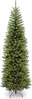 Sapin de noël artificiel fin national tree company, vert, sapin king sud, support