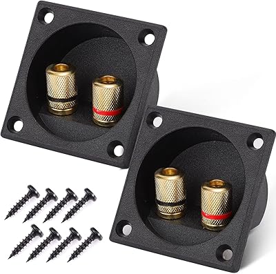 2 pièces pôle de connecteur de borne de boîte de haut-parleur, connecteurs