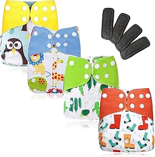 Eco mom 4 pièces tout en un ensemble de couches lavables pour bébé