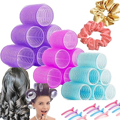 Ensemble de bigoudis hale [30 pièces] rouleaux à friser sans chaleur