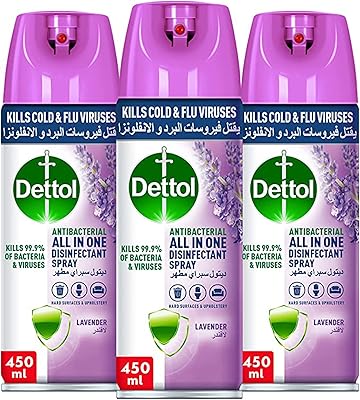 Un spray désinfectant antibactérien complet de dettol, pour une protection efficace contre