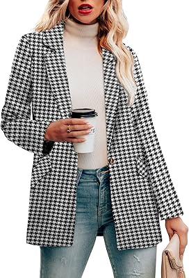 Veste blazer décontractée pour femme à manches longues et devant ouvert pour le travail