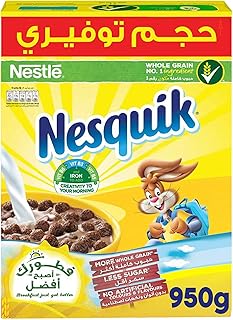 Céréales de petit-déjeuner au chocolat nesquik, 950 g (1 paquet)