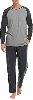 Ensemble de pyjama pour hommes, ensemble de vêtements de nuit en coton