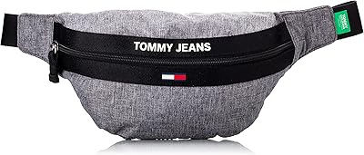 Sac banane tjm essential pour homme par tommy hilfiger, gris mélangé, taille unique