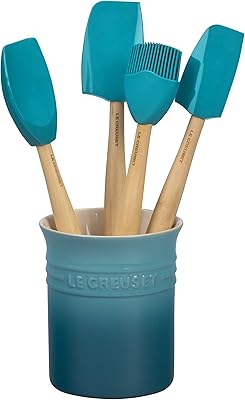 Ensemble d'outils artisanaux en silicone série le creot avec grès cérame
