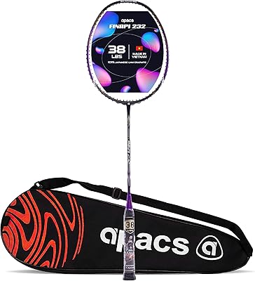 Raquette de badminton abax finaby 232 sans cordage en graphite