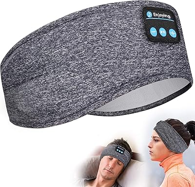 Casque de sport bluetooth sans fil delilah avec haut-parleurs fins (gris)