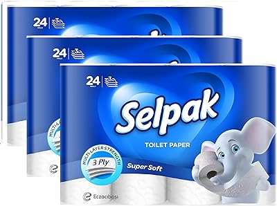 Papier toilette ultra doux sealpak, 140 feuilles x 3 épaisseurs, paquet de 72