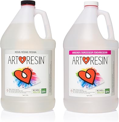 Peinture à la résine époxy transparente non toxique art resin - 2 gallons
