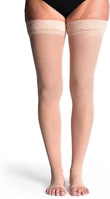 Sigvaris style sheer 780 pour femmes, bout ouvert au-dessus de la cuisse