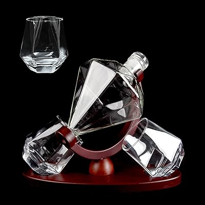 Ensemble de 2 verres à whisky avec flacon à boisson de 850 ml