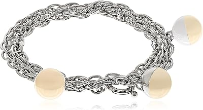 Tommy hilfiger bracelet chaîne en acier inoxydable bicolore pour femme, 2780486, taille unique