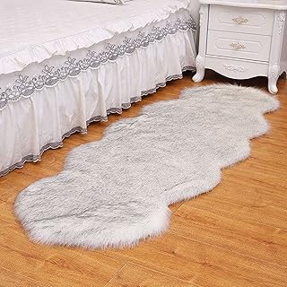 Tapis de canapé moelleux en fausse laine pour la décoration de chevet