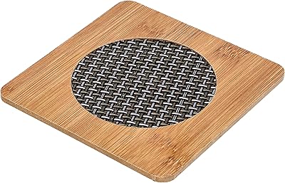 Royalford rf10245 coussin chauffant carré en bambou antibactérien antidérapant pour comptoir de cuisine