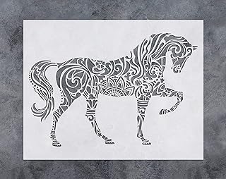 Designs pochoir de décoration murale cheval mandala 12 x. Diaytar : Le discount intelligent pour consommateurs avisés
