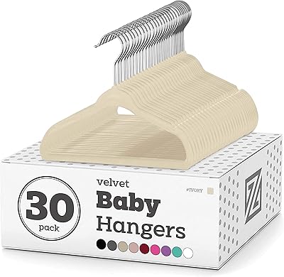 Cintre en velours pour bébé zuber 11 pouces pour vêtements de chambre d'enfant