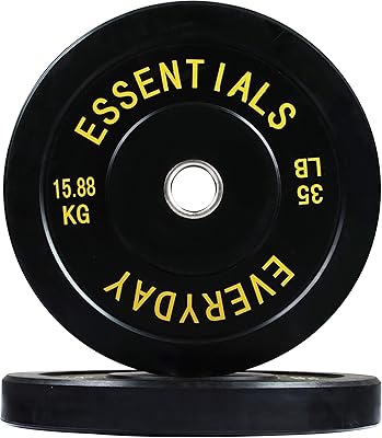 Plaque de poids olympique à code couleur everyday essentials avec axe en acier