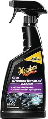 Nettoyant intérieur de voiture meguiar quick, 473 ml, g13616, h10,875 x l4,313 x