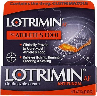 Crème lotrimin af pour pied d'athlète, traitement au clotrimazole, 1 % antifongique, traitement
