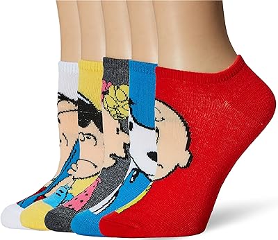 Chaussettes décontractées snoopy pour femmes paquet de 5