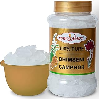 Pot de camphre mangalam bhimseni (camphre bhimseni, pot de 250 g)