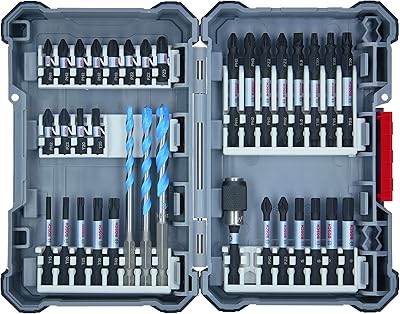 Ensemble de 35 embouts de tournevis et perceuse à contrôle d'impact bosch